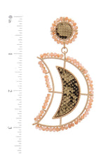 Load image into Gallery viewer, Beaded Snake Print Drop Earrings
