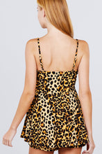 Load image into Gallery viewer, Animal Print Flounce Skirt Knit Romper
