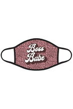 Load image into Gallery viewer, Boss Babe Graphic Printed Face Mask
