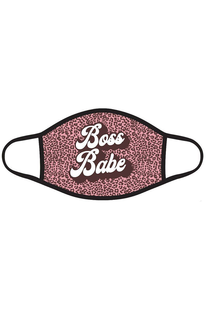 Boss Babe Graphic Printed Face Mask