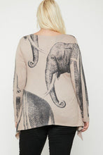 Load image into Gallery viewer, Bold Elephant Sublimation Print Top
