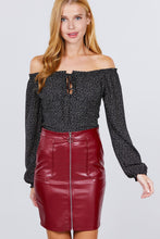 Load image into Gallery viewer, Sizzling Faux Leather Mini Skirt
