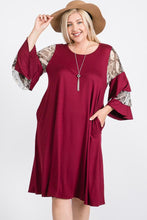 Load image into Gallery viewer, Mixed Ruffle Sleeve A-Line Dress

