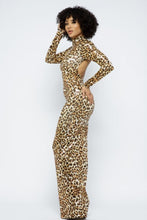 Load image into Gallery viewer, Open-Back Animal Printed Foil Body Con Dress
