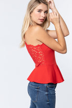 Load image into Gallery viewer, Solid Cami Peplum Top
