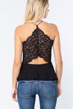 Load image into Gallery viewer, Solid Cami Peplum Top
