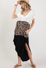 Load image into Gallery viewer, Leopard Block Maxi Dress
