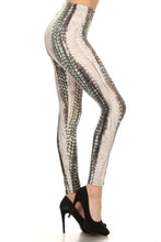 Load image into Gallery viewer, Snake Scale Print High Waist Leggings
