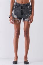 Load image into Gallery viewer, Distressed Mini Shorts

