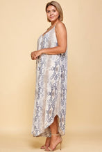 Load image into Gallery viewer, Snakeskin Terry Printed Wide Leg Jumpsuit
