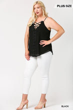Load image into Gallery viewer, Flirty Lattice Top with Lace
