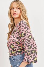 Load image into Gallery viewer, Open Back Leopard Print Top
