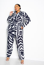 Load image into Gallery viewer, Button Up Long Sleeve  Jumpsuit
